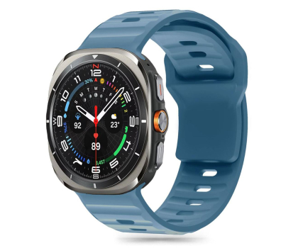 Pasek do smartwatchy Tech-Protect Silicone Line do Galaxy Watch Ultra (47 mm) Montego Blue